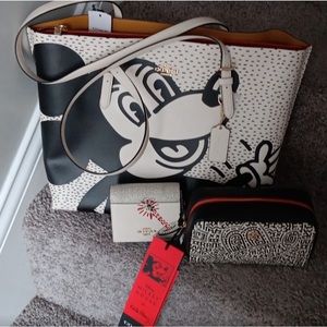 Bundle of 3. Coach/ Keith Haring Mickey Mouse full set  marked down from $650